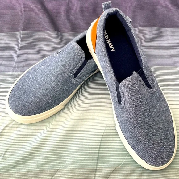 Old Navy Kids Loafers • Denim • Size 5 - Picture 1 of 9